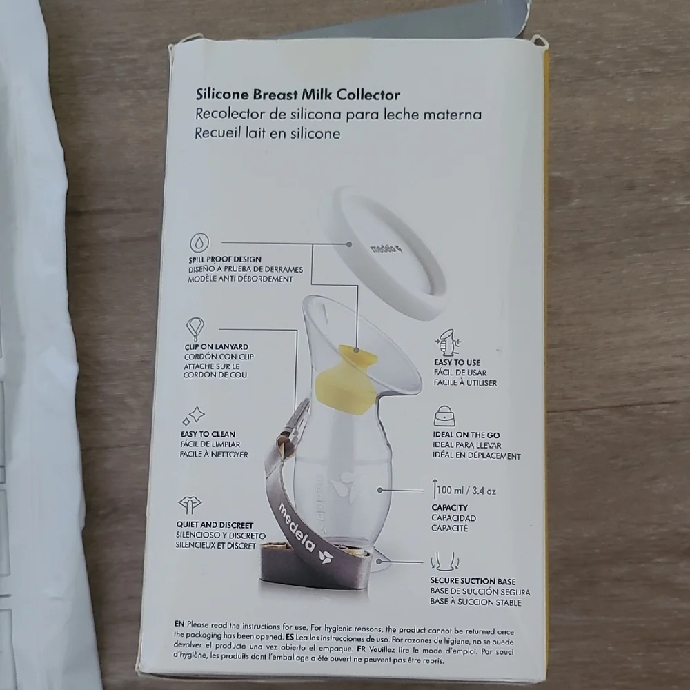 Medela Silicone Breast Milk Collector with Yellow Accents